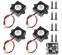 JYUDAUFU 3 Watt 4 Ohm Single Cavity Mini Speaker DIY Portable Small Full Range Audio Loudspeaker with PH2.0 Terminal Line for Arduino, DIY Electronic Project with VHM-314 Decoder Board (4Pcs)