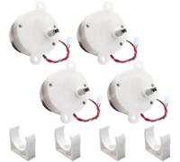 JYUDAUFU 4 Pcs DC 6 V Micro Motor 5 RPM Slow Mini Electric Motor High Torque Gearbox Deceleration Reducing Motor with JST Head Wire Line with Bracket, for Display Stand/RC Toy/Mini Fan/DIY/Test