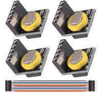 JYUDAUFU 4 Pcs DS3231 Real Time Clock RTC Module Clock Timer with Battery Memory Module 3.3V/5V Repartment for Raspberry Pi for Arduino Board, for DIY, Test, with 20-Pin Jumper Wire