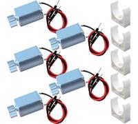 JYUDAUFU 5 Pcs 130 Micro DC 3-3.7 V Vibrator Eccentric Vibration Fan-Shaped Motor with Welding Line with Bracket, for Toy RC Car Boat/Aircraft Model/Massager/Beauty Instrument/DIY/Test