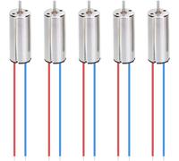 JYUDAUFU 5 Pcs Coreless Motor DC 3-5V 8.5 mm × 20 mm 0.15A 35000-50000 RPM Vibration Hollow Cup Motor for DIY/Test/RC Toy/Drone/Quadcopter