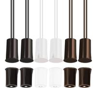 JYUDAUFU 6 Pcs Wiring Magnetic Reed Switch/Normally Close NC Magnet Contact Switch/Hidden Door Window Contact Sensor, for Access Control Alarm System Replace (2 Black 2 White 2 Brown)