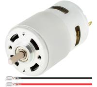 JYUDAUFU 795 Micro Motor DC 12V 10000RPM 24V 20000RPM Electric Double Ball Bearings Mini Small Motor with 6.3 Spring Wire, for RC Toy Car/Robot/Mini Fan/Electric Drill/UAV/DIY/Test