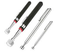 JYUDAUFU Telescopic Magnet, Magnetic Pick Up Tool 4 Pack, Extendable Magnet Stick 1.5LB 3LB 10LB 15LB Stainless Steel Grabber Tools for Men Husband Birthday Christmas