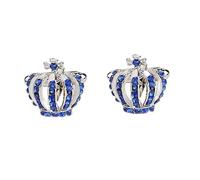 Jyuiipcz 1 Pair Elegant Crystal Rhinestone Crown Cufflinks for Mens Women Shirt Wedding Party Cuff Links Gifts (Color : Gold) (Gold)