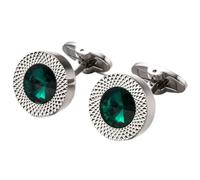 Jyuiipcz Copper Men's Cufflinks Gift Party Wedding Suit Shirt Button Crystal Cuff Links