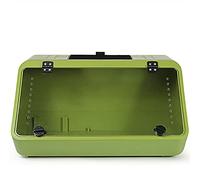 Jyuiipcz Large Reptile Tank Turtle Tank Aquarium with Food Tray - an Aquarium with a See-Through Easy Access Front Panel Door Habitat for Small Reptiles Like Young Bearded Dragons Lizards
