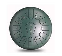 Jyuiipcz Steel Tongue Drum En Alliage D'acier 12inch 13 Sound Tambour ? Main Avec 1 Paire De Maillets + Sac De Rangement Pour Méditation Yoga Et Zen (Color : Stone Green) (Stone Green)