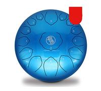 Jyuiipcz Steel Tongue Drum En Alliage D'acier 14inch 15 Sound Tambour ? Main Avec 1 Paire De Maillets + Sac De Rangement Pour Méditation Yoga Et Zen (Color : Blue) (Blue)
