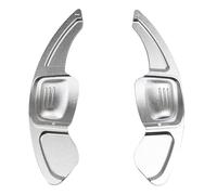 JYUTDW Car Shift Paddle for Tiguan MK2 Golf 8 MK7.5 Variant Alltrack MK7 T-Cross Passat Car Steering Wheel Paddle Shifter Extension(Silver)