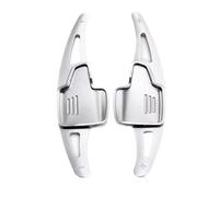 JYUTDW Car Steering Paddle Extension for Ford for Puma Ecosport Focus Titanium ST Wagon Kuga EcoBoost Car Shift Paddles Extensions(Silver)