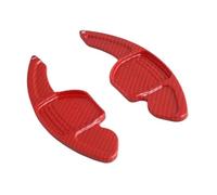 JYUTDW Sport Shift Paddles Gear for Audi for A3 A4 A4L A5 A6 A7 A8 Q3 Q5 Q7 TT S3 R8 MK2 S5 Car Steering Wheel Paddle Shifter Extension(Carbon Fiber Red)