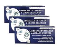 JYW Limescale & Grease Remover & Descaler Detergent for Cleaner Washing Machines & Dishwashers 10 x 50g Powder Sachets (Pack of 3)