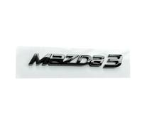 JYWLKQ Car Emblem for Mazda 3 2019-2023, Rear Badge Emblems Rear Trunk Emblem Badge Logo Sticker Letters Decor Replacement Accessories,A-Black