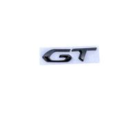 JYWLKQ Car Emblem for Peugeot 2008 2019-2023, Badge Logo Sticker Front Rear Badge Emblems Rear Trunk Emblem Letters Decor Decal Replacement Accessories,GT-Black
