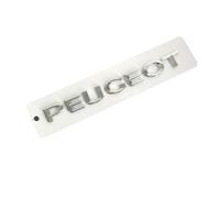 JYWLKQ Car Emblem for Peugeot RCZ 2010-2015, Badge Logo Sticker Front Rear Badge Emblems Rear Trunk Emblem Letters Decor Decal Replacement Accessories,M-Silver