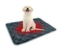 Jywsx Self Heating Pet Pad - Machine Washable Thermal Dog & Cat Blanket, Soft Non-Slip Self-Warming Reusable Mat for Puppy, Kitten & Rabbit, 50×70 cm, Grey