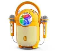 JYX Karaoke Machine for Kids and Adults with 2 Microphones, Bluetooth Karaoke Speaker with Party Lights, Portable PA System with Remote Control