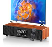 JYX Sound Bar for TV, 50W Surround Sound System Sound Bar, Treble/Bass Control, HDMI ARC/COAX/AUX/USB, Remote Control, TV Soundbar for Gaming/PC/Projector, 15.7 inch (H1)