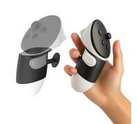 JYXEREM Rivet-Lock Finger Grips for Meta Quest 3 / Quest 3S / Quest 3S Xbox Edition - No-Strap Anti-Slip Controller Covers, Comfortable VR Hand Grips Accessories, Black