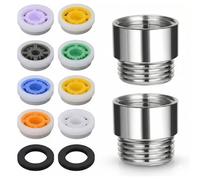 JYXNU 12 Shower Sets Flow Reducer Limiter, Flow Limiters for Shower Reducer, Water Saving Filter for Shower Head Se Water Reducer, 1/2, 4L/ 5L/ 6L/7L/8L/10L/12L