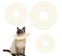 JYXNU Pack of 3 Cat Protective Collar, Soft Cat Collar, Anti Bite Adjustable Collar for Cats, Adjustable Collar, Cat Collar, for Cats, Puppies, Recovery Collar