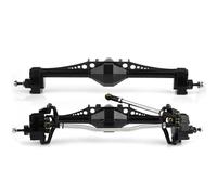 JYYTERD RC Accessories For Axial For Capra For Utb10 1.9 For Utb 1/10 2pcs Metal Currie F9 Portal Axle Front And Rear RC Crawler Car Upgrade Parts(Black)