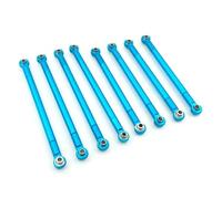 JYYTERD RC Accessories For MN MN86S MN86 MN86KS MN86K G500 1/12 Accessories Upgrade Parts Set 8Pcs RC Remote Control Car Pull Rod Metal Connecting(Blue)