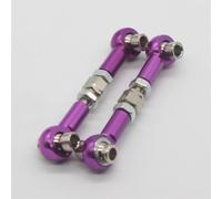 JYYTERD RC Car Accessories For HSP 102017 122017 2pcs Front/Rear Linkages For Sonic For Servos For Link 02012 (10391) 1/10 RC Upgrade Parts 94122 94123 Modified(Purple)