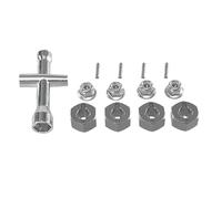 JYYTERD RC Car Accessories For MJX For Hyper For Go 1/16 16207 16208 16209 16210 H16H H16RV3 1/14 14301 14302 14303 14209 14210 H14MK RC Upgrade Cross Wrench Hex Set Nut Parts(Gray)