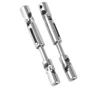 JYYTERD RC Car Accessories For WPL B-14 B14K B-24 B24K B-16 B16K C-14 C14K C-24 C24K B-36 B36K 1/16 Scale RC Truck 2Pcs Metal Drive Shaft rc Car Parts