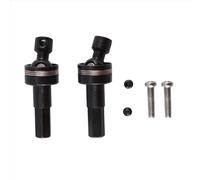 JYYTERD RC Car Accessories For WPL C14 C24 B14 B24 B36 MN D90 MN99S 2Pcs Metal Front Axle CVD Drive Shaft 5Mm Hex RC Upgrade Parts