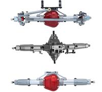 JYYTERD RC Car Front Rear Axle For Axial For SCX10 D90 1/10 RC Crawler Car Upgrade Parts Aluminum Alloy Front Middle Rear Axle Set(1Set)