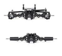 JYYTERD RC Car Front Rear Axle For Axial For SCX10 II 90046 90047 RC Crawler Truck Car Spare Parts For Alloy Front Rear Axle Bridge(Black)