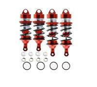 JYYTERD Rc car shock absorber For ARRMA For Infraction For Felony 6S For BLX For Limitless 1/7 RC Car Upgrades Parts Accessories Metal Shock Absorber(Red)