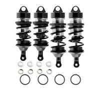 JYYTERD Rc car shock absorber For ARRMA For LIMITLESS For INFRACTION For FELONY F1 1/7 Rc Car Accessories Parts Front And Rear Metal Shock Absorbers(Black)