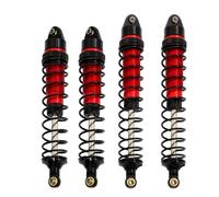JYYTERD Rc car shock absorber For Arrma For SENTON For Granite 1/10 RC Car Upgrade Parts Accessories 4pcs Metal Front Rear Shock Absorber(Red)
