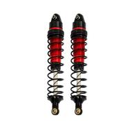 JYYTERD Rc car shock absorber For Trxs For Slash 4X4 For ARRMA For SENTON 4WD For Typhon 1/10 RC Car Upgrades Parts Metal Front And Rear Shock Absorber(Red,Front)