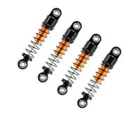 JYYTERD Rc car Shock absorbers For Axial SCX24 C10 For JLU For Gladiator For 4pcs Metal Shock Absorber Oil Damper 1/24 RC Crawler Car Upgrade Parts(Black)