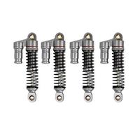 JYYTERD Rc car Shock absorbers For TRX4M for Defender 1/18 RC Crawler Car Upgrade Parts Accessories 4PCS Metal Oil Shock Absorber Damper(Silver)