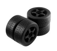 JYYTERD RC Car Tires For ARRMA For INFRACTION 6S F1 For LIMITLESS 1/7 RC Car Upgrade Part Accessory 4Pcs Plastic Wheel Rubber Tire