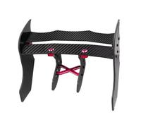JYYTERD RC Car Upgrade Parts For ARRMA For LIMITLESS 1/7 rc Car Upgrade Parts Carbon Fiber Pattern Diffuser Supports Rear Wing Support Frame(Red)
