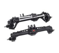 JYYTERD RC Crawler Axle For Vanquish VS4-10 For Phoenix F10 Aluminum Front Rear Portal Axle Complete Set 1/10 RC Crawler For Chassis DIY Upgrade Parts(Black,Front and Rear)
