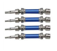 JYYTERD rc DriveShafts For Arrma For Infraction For Vendetta 3S For BLX 1/8 rc Car Upgrade Parts Accessories 4pcs Metal Front And Rear Drive Shaft CVD(Blue)