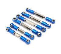 JYYTERD RC Links Linkage For Arrma For Senton For Granite 4X4 1/10 RC Crawler Parts Metal Adjustable Tie Rods Turnbuckles Toe Links Linkage Set(Blue)
