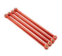 JYYTERD RC Links Linkage For HPI For VENTURE 1/10 rc Car Part 4pcs Aluminum Alloy Wheelbase Steering Link Rod Set Rc(Red)