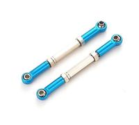 JYYTERD RC Links Linkage For Traxxas For Slash 4X4 1/16 rc Car Upgraded Part 2pcs Aluminum Alloy Steering Linkage Servo Link Pull Rod Set(Blue)