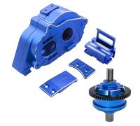 JYYTERD RC Parts For Arrma For Kraton For Outcast 4S V2 For BLX 1/10 rc Car Upgrade Parts Accessories Metal Center Gearbox And Differential Set(Blue)