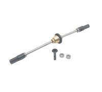 JYYTERD RC Parts For WPL C14 C24 C34 B14 B24 B16 D12 Metal Differential Front Middle Rear Axle Steel Gear Drive Shaft 1/16 rc Car Upgrade Parts(Rear)