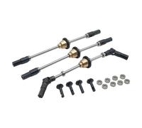 JYYTERD RC Parts For WPL C14 C24 C34 B14 B24 B16 D12 Metal Differential Front Middle Rear Axle Steel Gear Drive Shaft 1/16 rc Car Upgrade Parts(3pcs)